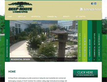 Tablet Screenshot of deeprootslandscaping.com
